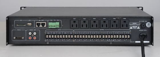 regulador público inteligente del sistema de direcciones de 10 zonas del altavoz de la megafonía con el Mp3