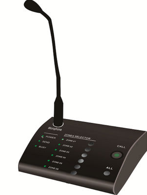 Micrófono de la zona del telecontrol 6 del amplificador del sistema PA de RS485 los 600m hasta 8 unidades