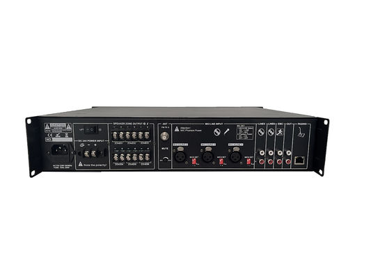 Amplificador de potencia máximo de la zona 120W del amplificador 6 del sistema PA del telecontrol de la ayuda 8