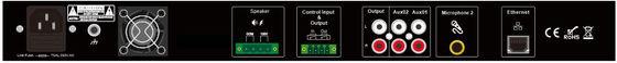 el amplificador 500W de la red de sistema PA de la red del IP 100V construye en decodificador audio de la red