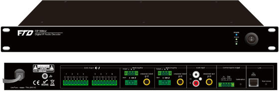 1U protocolo audio del adaptador AC230V IGMP ARP ICMP de la red del IP de la zona de la altura 8