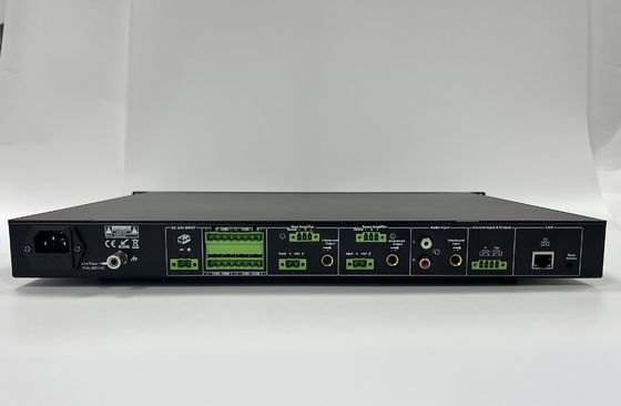 Adaptador audio de la red del IP del amplificador del sistema PA del IP de 8 zonas