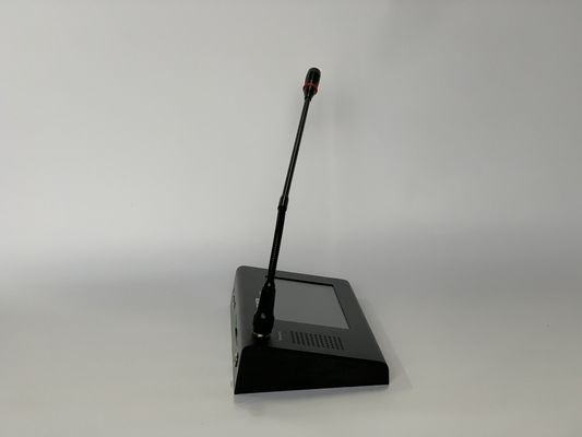 Micrófono remoto conectado de la pantalla táctil del sistema audio del IP