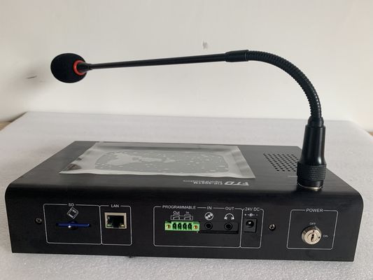 Micrófono remoto de Sreen del tacto del sistema PA de red del IP de DC 24v
