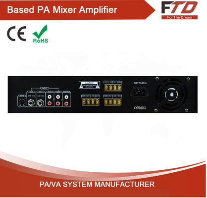 audio del amplificador de la zona 60w de la economía 6 del amplificador del mezclador del poder