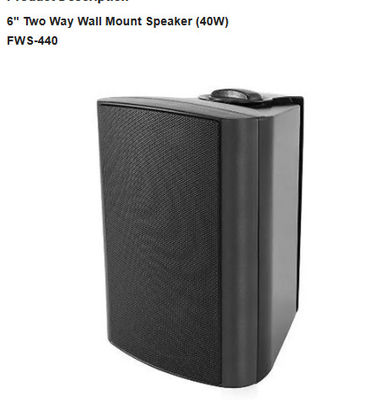 4 altavoces del soporte de la pared del sistema PA del altavoz 6&quot; Presidente bidireccional del soporte de la pared (40W)